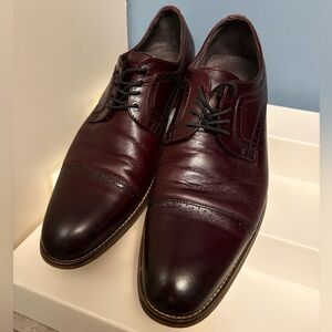 Stacy Adams Burgundy Leather Oxfords